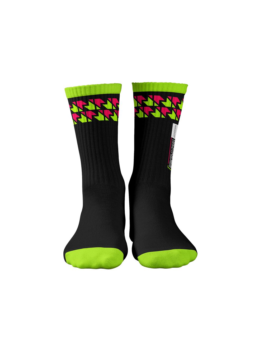 Chaussettes Graphiques Noir et Vert WHOOP UCI MTB World Series 2026